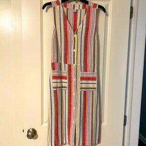 Old Navy striped linen dress